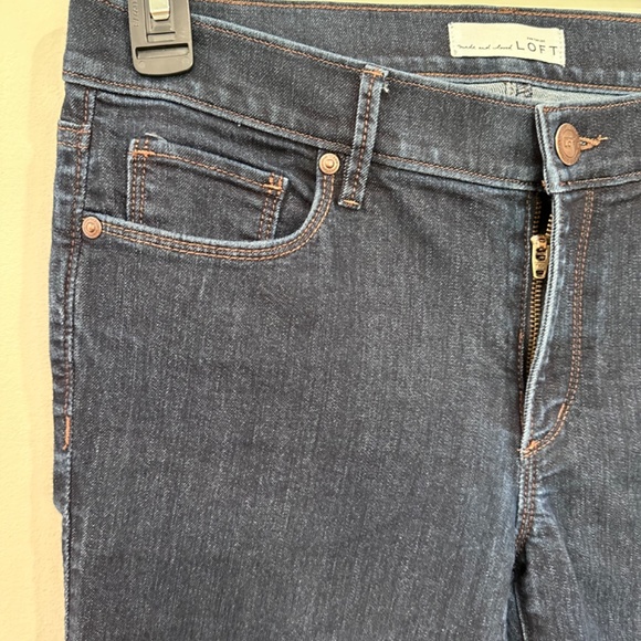 Ann Taylor Loft Dark Wash Denim Modern Skinny Jeans - Size 6/28 - Picture 3 of 6